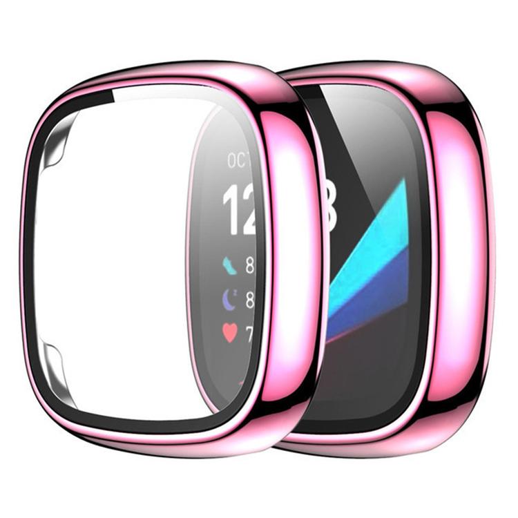 Custodia protettiva per orologio xDfind con pellicola temperata integrata nel PC., For Fitbit Versa 4, For Fitbit Versa 3