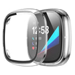 Custodia protettiva per orologio xDfind con pellicola temperata integrata nel PC., For Fitbit Versa 4, For Fitbit Versa 3