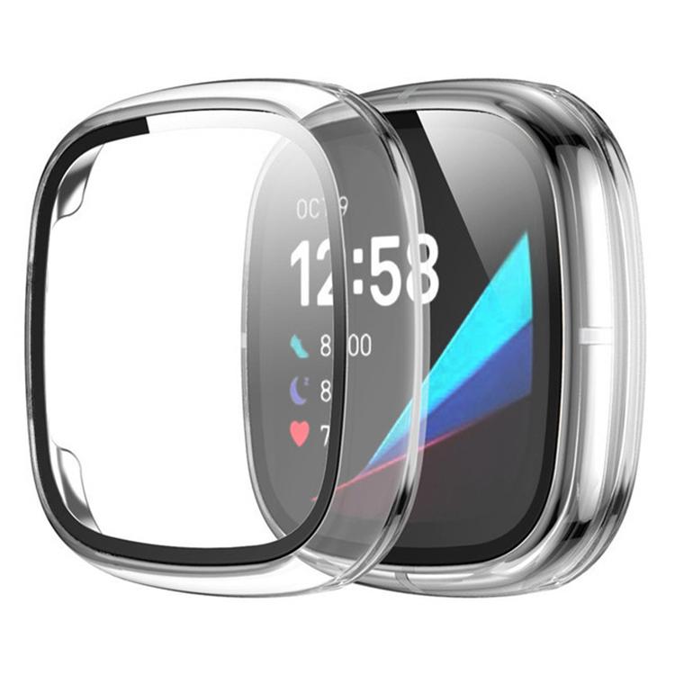 Custodia protettiva per orologio xDfind con pellicola temperata integrata nel PC., For Fitbit Versa 4, For Fitbit Versa 3