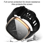 Custodia protettiva per orologio xDfind con pellicola temperata integrata nel PC., For Fitbit Versa 4, For Fitbit Versa 3