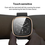 Custodia protettiva per orologio xDfind con pellicola temperata integrata nel PC., For Fitbit Versa 4, For Fitbit Versa 3