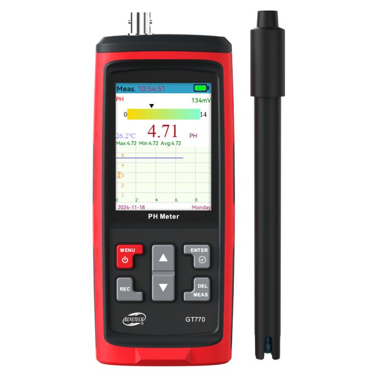 Misuratore di pH portatile BENETECH GT770 Split 3 in 1, GT770