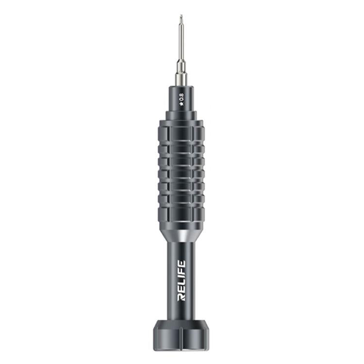 Set di cacciaviti in lega di alluminio RELIFE RL-730 Steel Cannon King Classic Series, Star 0.8, Phillips 1.5, Phillips 2.5, Y 0.6, Torx T1