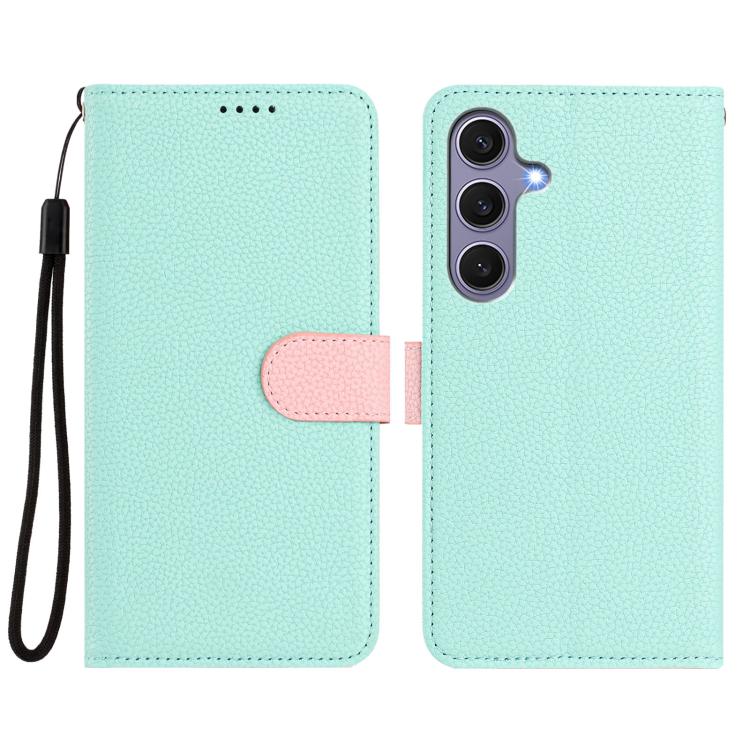 Custodia per telefono in ecopelle vegana con texture litchi rimovibile e chiusura magnetica laterale., For Samsung Galaxy S25 5G, For Samsung Galaxy S25+ 5G, For Samsung Galaxy S25 Ultra 5G, For Samsung Galaxy S24 FE 5G
