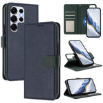 Custodia per telefono in ecopelle vegana con texture litchi rimovibile e chiusura magnetica laterale., For Samsung Galaxy S25 5G, For Samsung Galaxy S25+ 5G, For Samsung Galaxy S25 Ultra 5G, For Samsung Galaxy S24 FE 5G