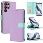 Custodia per telefono in ecopelle vegana con texture litchi rimovibile e chiusura magnetica laterale., For Samsung Galaxy S23 Ultra 5G, For Samsung Galaxy S23+ 5G, For Samsung Galaxy S23 5G, For Samsung Galaxy S22 Ultra 5G