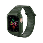 Cinturino per orologio in silicone con chiusura magnetica a scatto inverso, copertura in TPU integrata e rivestimento in silicone., For Apple Watch 45mm / 44mm, For Apple Watch 41mm / 40mm