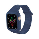 Cinturino per orologio in silicone con chiusura magnetica a scatto inverso, copertura in TPU integrata e rivestimento in silicone., For Apple Watch 45mm / 44mm, For Apple Watch 41mm / 40mm
