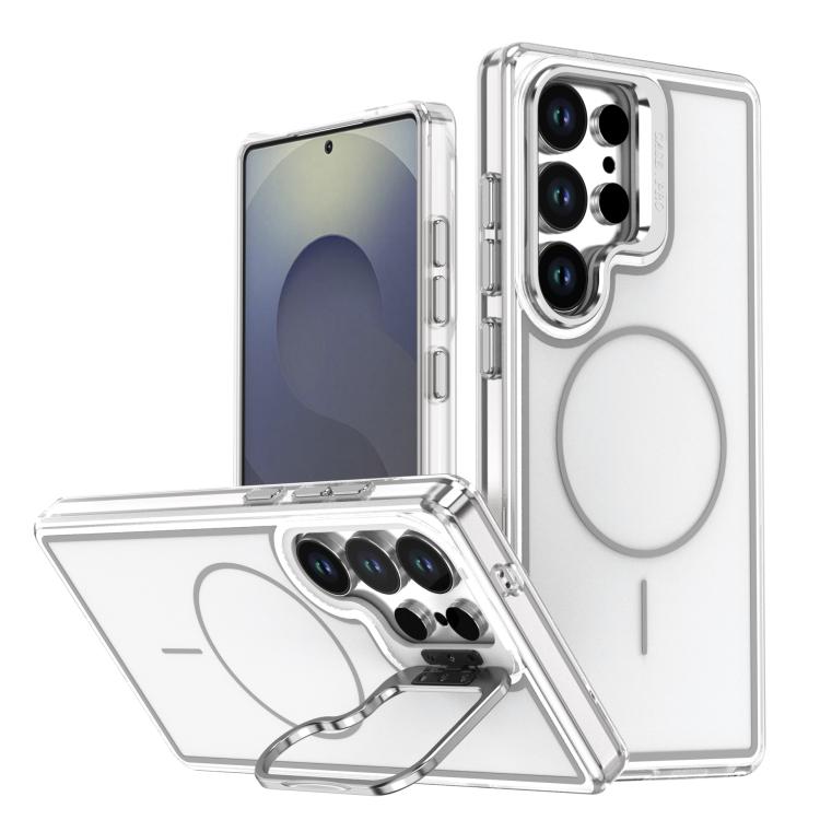 Supporto per fotocamera con blocchi di colore vivaci e custodia magnetica per telefono, For Samsung Galaxy S26 Ultra 5G, For Samsung Galaxy S25 Ultra 5G, For Samsung Galaxy S24 Ultra 5G