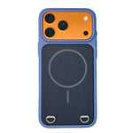 Custodia magnetica per telefono in PC con finitura effetto pelle e tessuto tecnologico, For iPhone 17 Pro Max, For iPhone 17 Pro