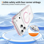Custodia per telefono Crystal Shield trasparente magnetica ibrida in acrilico e TPU, For iPhone 17 Pro, For iPhone 17, For iPhone Air