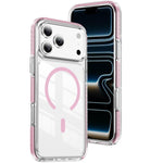 Custodia per telefono Crystal Shield trasparente magnetica ibrida in acrilico e TPU, For iPhone 17 Pro, For iPhone 17, For iPhone Air