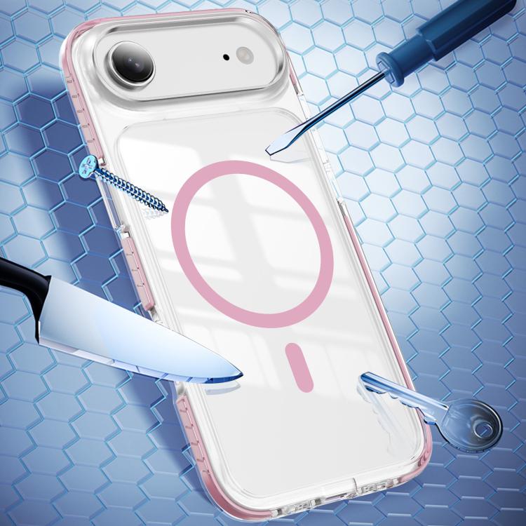 Custodia per telefono Crystal Shield trasparente magnetica ibrida in acrilico e TPU, For iPhone 16 Pro Max, For iPhone 16 Pro, For iPhone 16 Plus