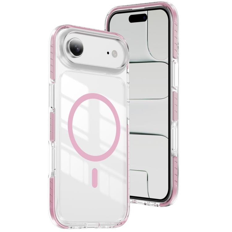 Custodia per telefono Crystal Shield trasparente magnetica ibrida in acrilico e TPU, For iPhone 16 Pro Max, For iPhone 16 Pro, For iPhone 16 Plus
