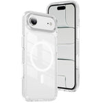 Custodia per telefono Crystal Shield trasparente magnetica ibrida in acrilico e TPU, For iPhone 16 Pro Max, For iPhone 16 Pro, For iPhone 16 Plus