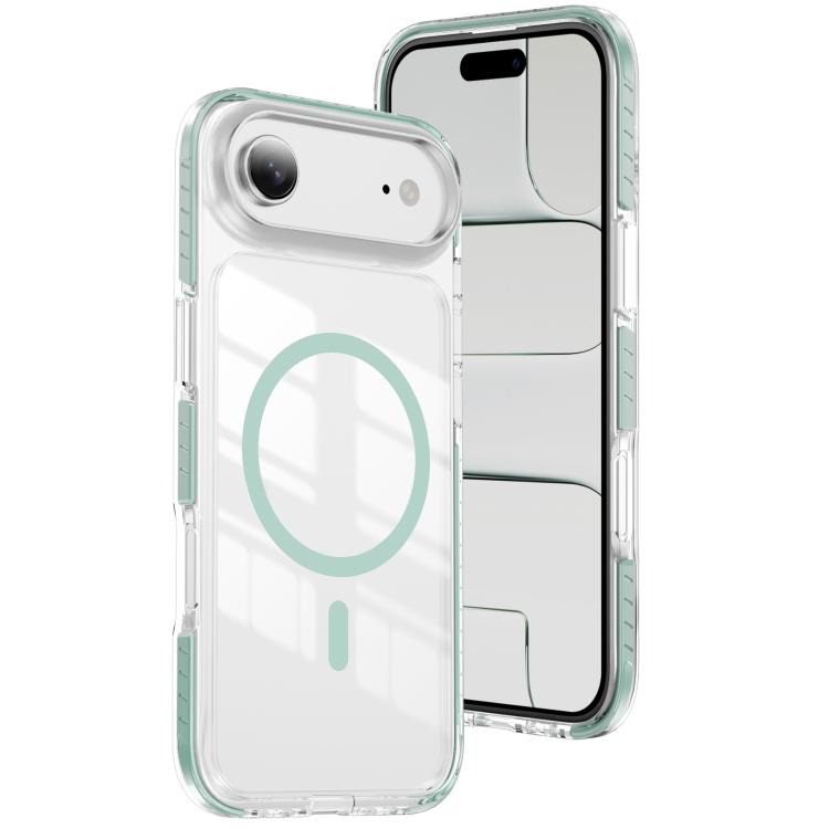 Custodia per telefono Crystal Shield trasparente magnetica ibrida in acrilico e TPU, For iPhone 16 Pro Max, For iPhone 16 Pro, For iPhone 16 Plus