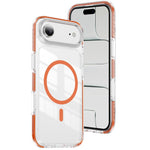 Custodia per telefono Crystal Shield trasparente magnetica ibrida in acrilico e TPU, For iPhone 16 Pro Max, For iPhone 16 Pro, For iPhone 16 Plus