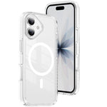Custodia per telefono Crystal Shield trasparente magnetica ibrida in acrilico e TPU, For iPhone 16, For iPhone 15 Pro Max, For iPhone 15 Pro