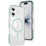 Custodia per telefono Crystal Shield trasparente magnetica ibrida in acrilico e TPU, For iPhone 16, For iPhone 15 Pro Max, For iPhone 15 Pro