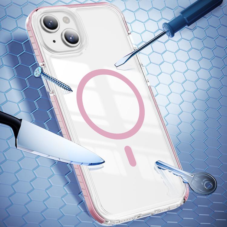 Custodia per telefono Crystal Shield trasparente magnetica ibrida in acrilico e TPU, For iPhone 14 / 13, For iPhone 14 Pro, For iPhone 14 Pro Max