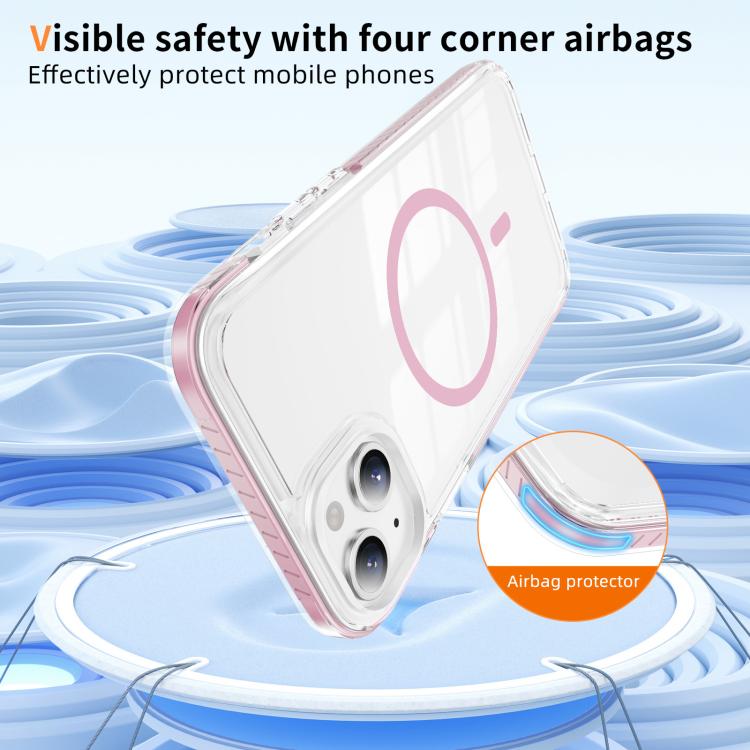 Custodia per telefono Crystal Shield trasparente magnetica ibrida in acrilico e TPU, For iPhone 14 / 13, For iPhone 14 Pro, For iPhone 14 Pro Max