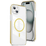 Custodia per telefono Crystal Shield trasparente magnetica ibrida in acrilico e TPU, For iPhone 14 / 13, For iPhone 14 Pro, For iPhone 14 Pro Max