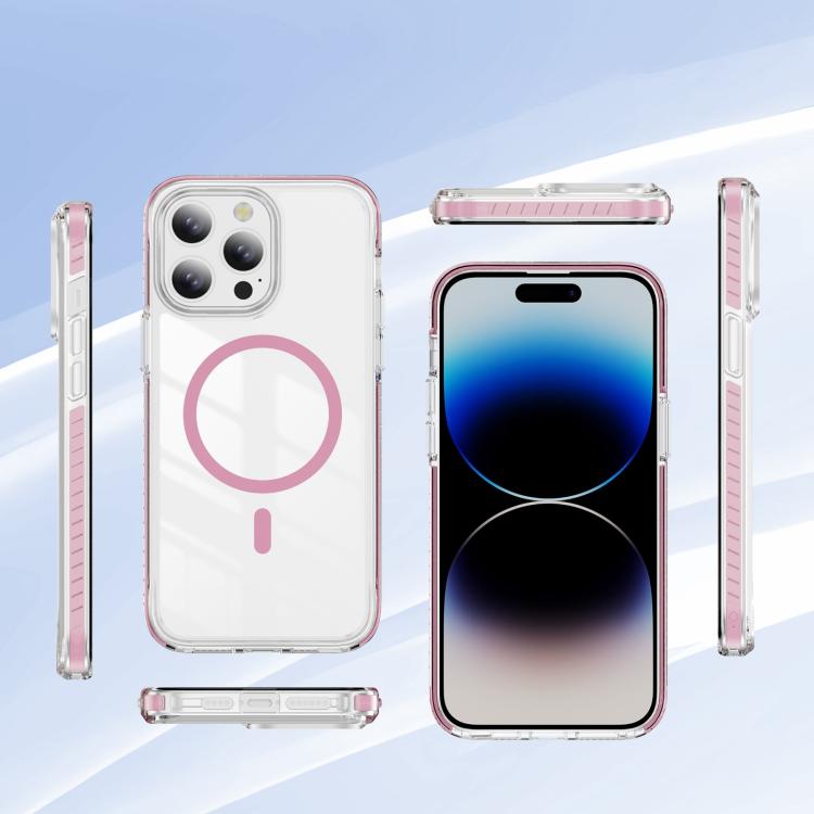Custodia per telefono Crystal Shield trasparente magnetica ibrida in acrilico e TPU, For iPhone 13 Pro Max, For iPhone 13 Pro, For iPhone 12 / 12 Pro