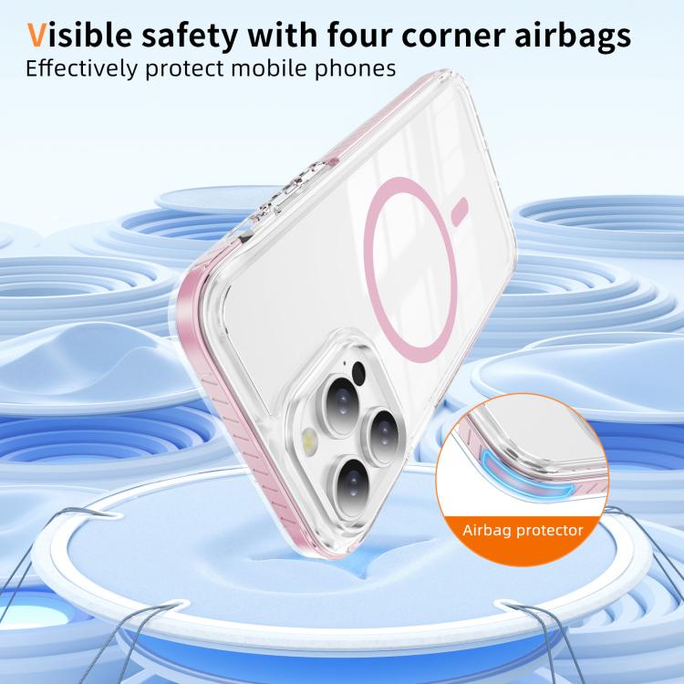 Custodia per telefono Crystal Shield trasparente magnetica ibrida in acrilico e TPU, For iPhone 13 Pro Max, For iPhone 13 Pro, For iPhone 12 / 12 Pro