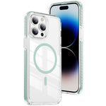 Custodia per telefono Crystal Shield trasparente magnetica ibrida in acrilico e TPU, For iPhone 13 Pro Max, For iPhone 13 Pro, For iPhone 12 / 12 Pro