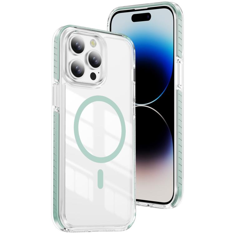 Custodia per telefono Crystal Shield trasparente magnetica ibrida in acrilico e TPU, For iPhone 13 Pro Max, For iPhone 13 Pro, For iPhone 12 / 12 Pro