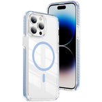 Custodia per telefono Crystal Shield trasparente magnetica ibrida in acrilico e TPU, For iPhone 13 Pro Max, For iPhone 13 Pro, For iPhone 12 / 12 Pro