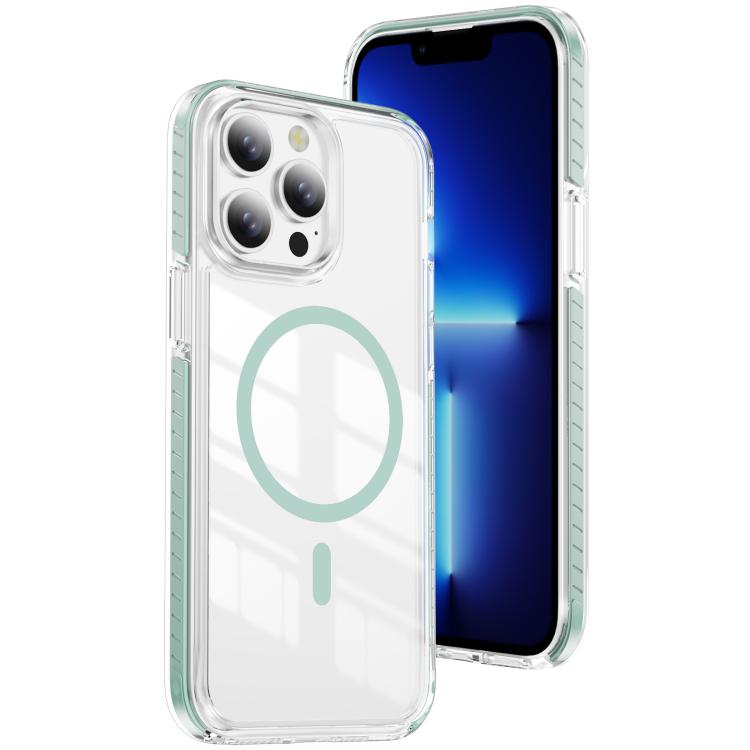 Custodia per telefono Crystal Shield trasparente magnetica ibrida in acrilico e TPU, For iPhone 13 Pro Max, For iPhone 13 Pro, For iPhone 12 / 12 Pro