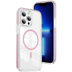 Custodia per telefono Crystal Shield trasparente magnetica ibrida in acrilico e TPU, For iPhone 13 Pro Max, For iPhone 13 Pro, For iPhone 12 / 12 Pro