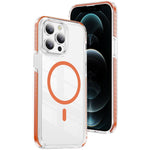 Custodia per telefono Crystal Shield trasparente magnetica ibrida in acrilico e TPU, For iPhone 12 Pro Max