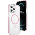 Custodia per telefono Crystal Shield trasparente magnetica ibrida in acrilico e TPU, For iPhone 12 Pro Max