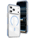 Custodia per telefono Crystal Shield trasparente magnetica ibrida in acrilico e TPU, For iPhone 18 Pro, For iPhone 18 Pro Max, For iPhone 17 Pro Max
