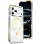 Custodia per telefono Crystal Shield trasparente magnetica ibrida in acrilico e TPU, For iPhone 18 Pro, For iPhone 18 Pro Max, For iPhone 17 Pro Max