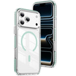 Custodia per telefono Crystal Shield trasparente magnetica ibrida in acrilico e TPU, For iPhone 18 Pro, For iPhone 18 Pro Max, For iPhone 17 Pro Max