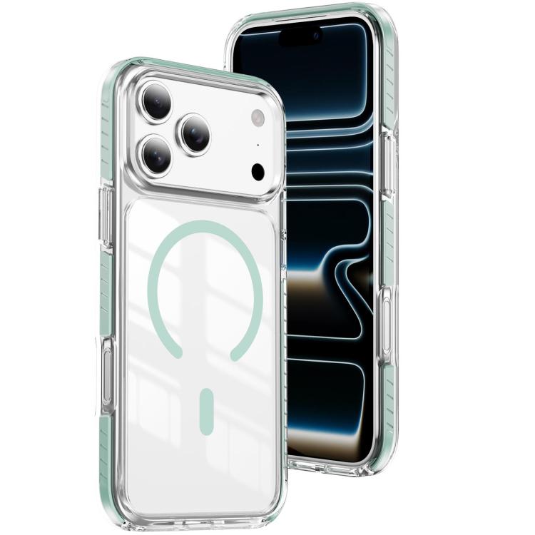 Custodia per telefono Crystal Shield trasparente magnetica ibrida in acrilico e TPU, For iPhone 18 Pro, For iPhone 18 Pro Max, For iPhone 17 Pro Max