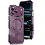 Custodia per telefono Crystal Shield trasparente magnetica ibrida in acrilico e TPU, For iPhone 18 Pro, For iPhone 18 Pro Max, For iPhone 17 Pro Max