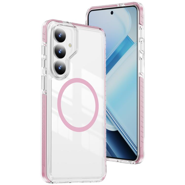 Custodia per telefono Crystal Shield trasparente magnetica ibrida in acrilico e TPU, For Samsung Galaxy S26 5G, For Samsung Galaxy S25 FE 5G, For Samsung Galaxy S25+ / S24+ 5G