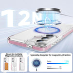 Custodia per telefono Crystal Shield trasparente magnetica ibrida in acrilico e TPU, For Samsung Galaxy S26 5G, For Samsung Galaxy S25 FE 5G, For Samsung Galaxy S25+ / S24+ 5G