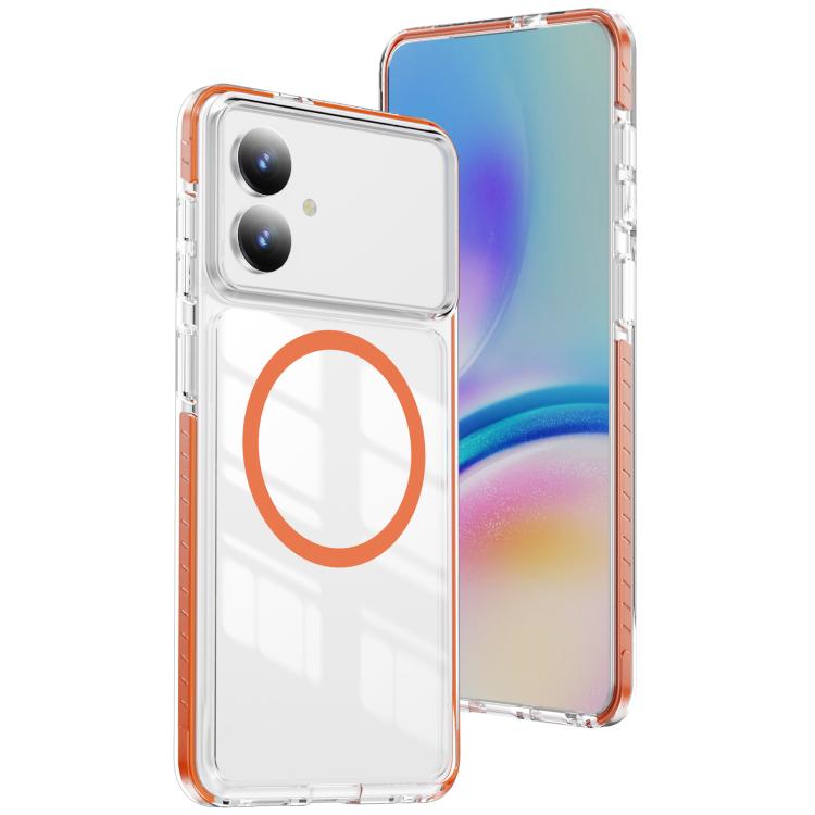 Custodia per telefono Crystal Shield trasparente magnetica ibrida in acrilico e TPU, For Samsung Galaxy S26+ 5G, For Samsung Galaxy S26 Edge 5G, For Samsung Galaxy S26 Ultra 5G