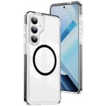 Custodia per telefono Crystal Shield trasparente magnetica ibrida in acrilico e TPU, For Samsung Galaxy S26+ 5G, For Samsung Galaxy S26 Edge 5G, For Samsung Galaxy S26 Ultra 5G