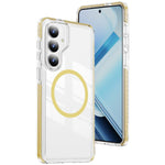 Custodia per telefono Crystal Shield trasparente magnetica ibrida in acrilico e TPU, For Samsung Galaxy S26+ 5G, For Samsung Galaxy S26 Edge 5G, For Samsung Galaxy S26 Ultra 5G