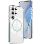 Custodia per telefono Crystal Shield trasparente magnetica ibrida in acrilico e TPU, For Samsung Galaxy S26+ 5G, For Samsung Galaxy S26 Edge 5G, For Samsung Galaxy S26 Ultra 5G