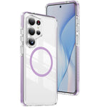 Custodia per telefono Crystal Shield trasparente magnetica ibrida in acrilico e TPU, For Samsung Galaxy S26+ 5G, For Samsung Galaxy S26 Edge 5G, For Samsung Galaxy S26 Ultra 5G