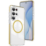 Custodia per telefono Crystal Shield trasparente magnetica ibrida in acrilico e TPU, For Samsung Galaxy S26+ 5G, For Samsung Galaxy S26 Edge 5G, For Samsung Galaxy S26 Ultra 5G