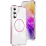 Custodia per telefono Crystal Shield trasparente magnetica ibrida in acrilico e TPU, For Samsung Galaxy S23+ 5G, For Samsung Galaxy S23 5G