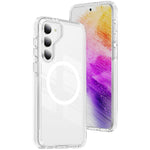 Custodia per telefono Crystal Shield trasparente magnetica ibrida in acrilico e TPU, For Samsung Galaxy S23+ 5G, For Samsung Galaxy S23 5G